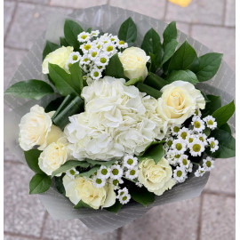 Buchet flori alb BR123 Buchet flori alb BR123